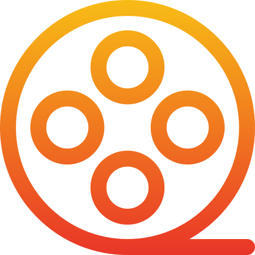 carrete de película icono gratis