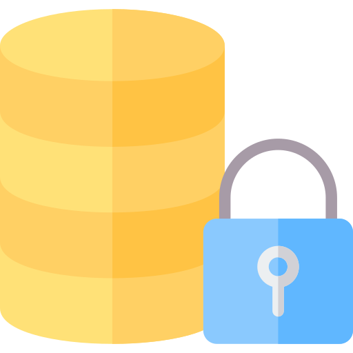 seguridad de la base de datos icono gratis