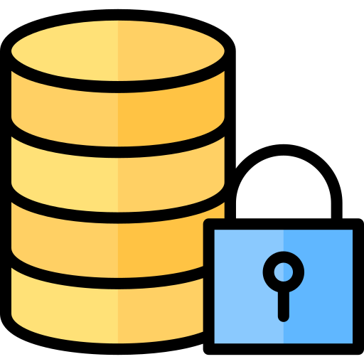 seguridad de la base de datos icono gratis