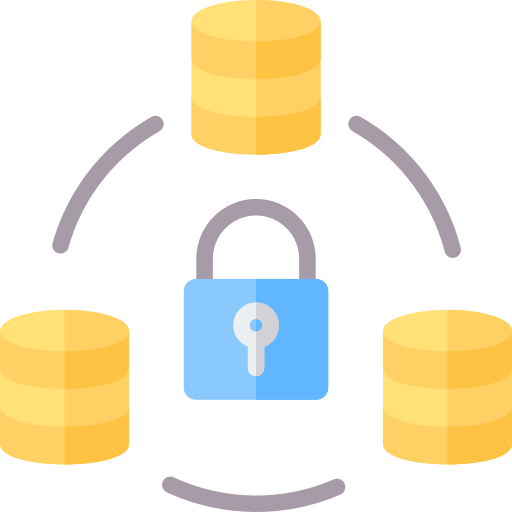 seguridad de la base de datos icono gratis
