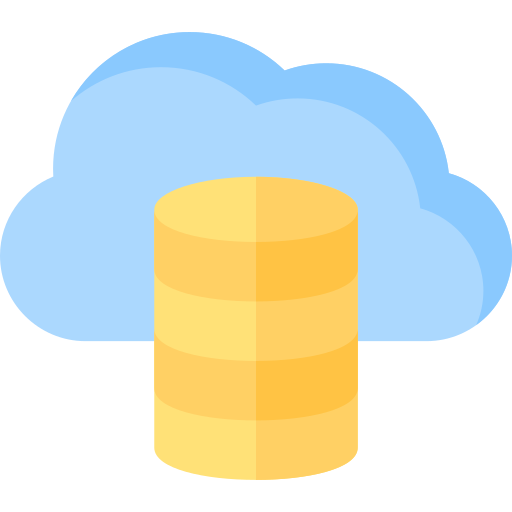 base de datos en la nube icono gratis