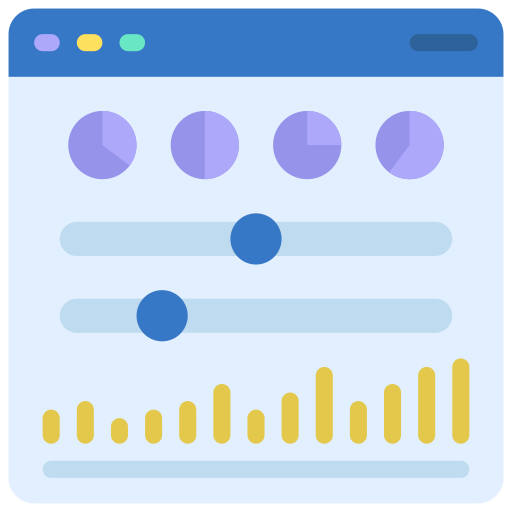 visualización de datos icono gratis