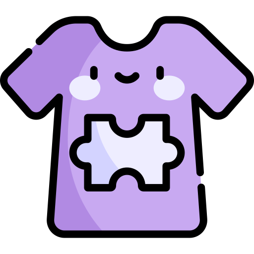 T shirt Kawaii Lineal color icon