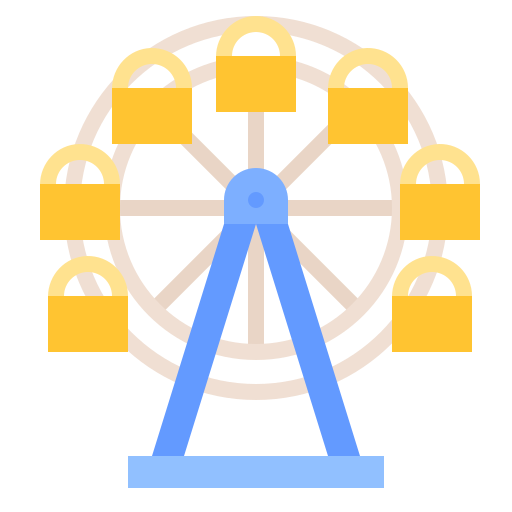 Ferris wheel free icon
