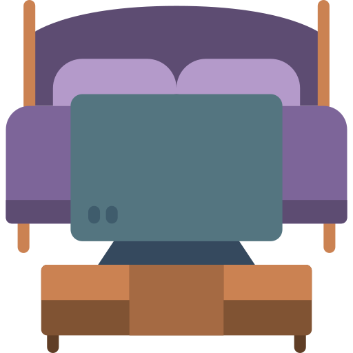 viendo la televisión icono gratis