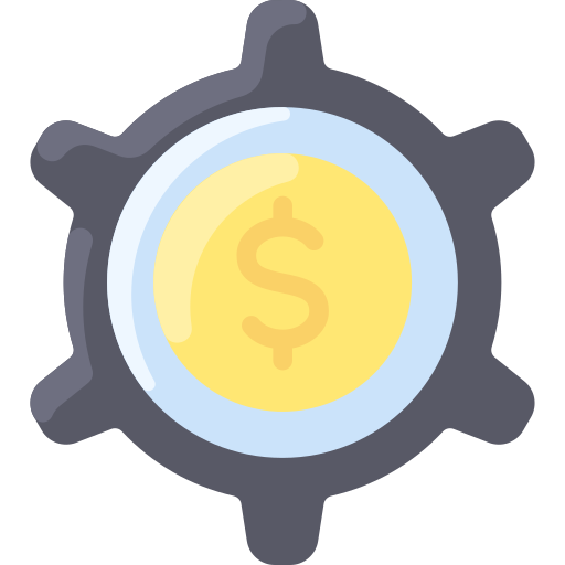 administración del dinero icono gratis