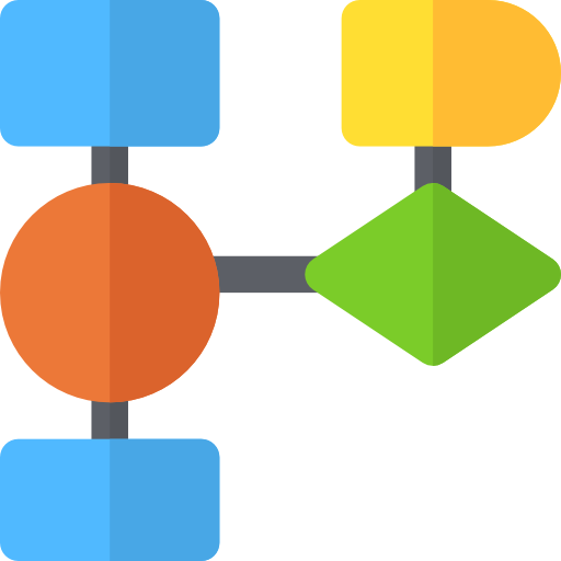 diagrama de flujo icono gratis