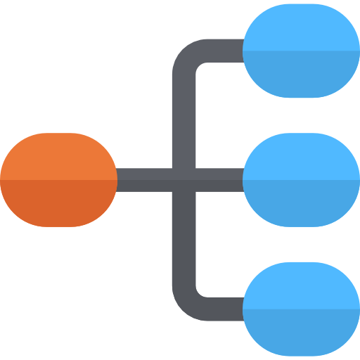 estructura jerarquica icono gratis