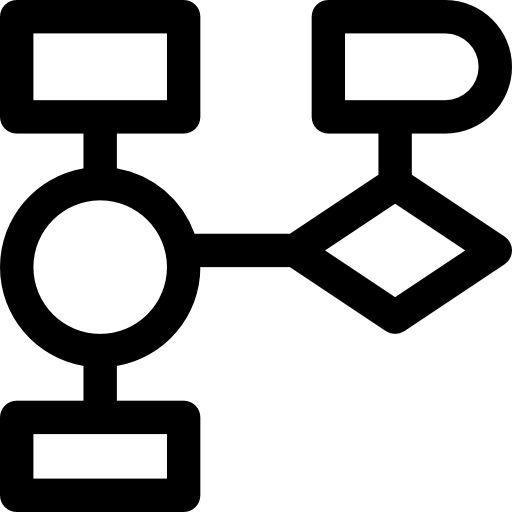 diagrama de flujo icono gratis