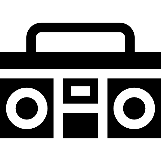 Radio cassette - Free music icons