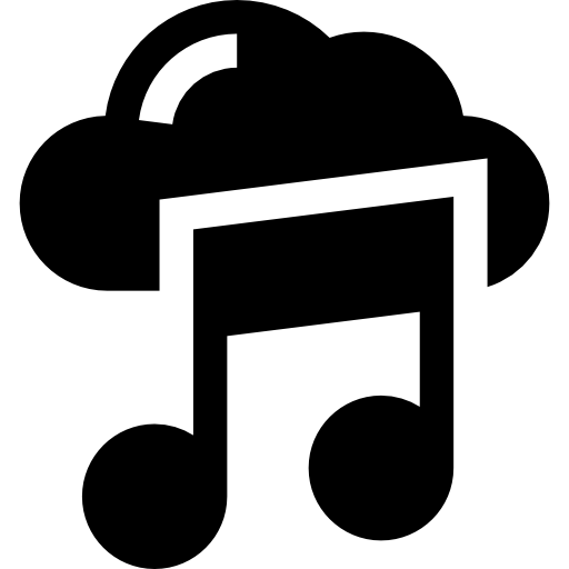 nube de música icono gratis