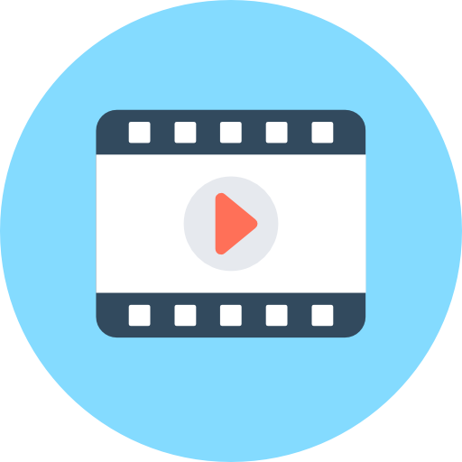 reproductor de video icono gratis