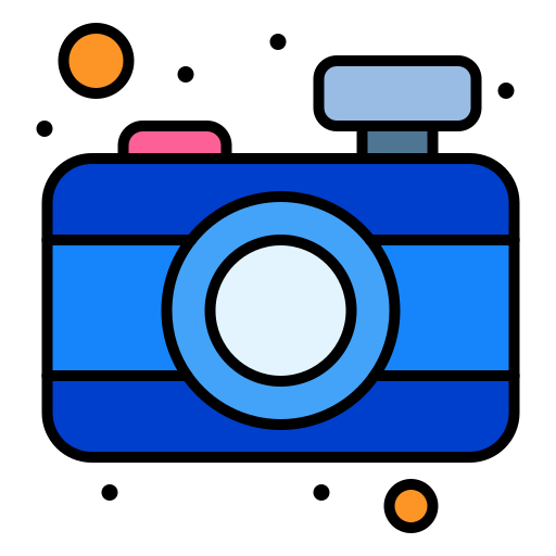 Photo camera Flatart Icons Lineal Color icon