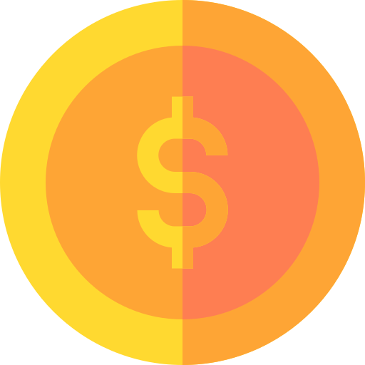 Coin Basic Straight Flat icon