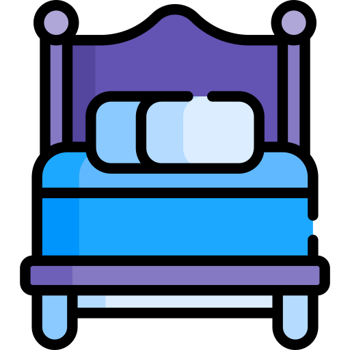 cama individual icono gratis