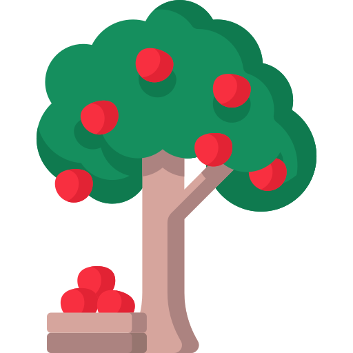 Árbol de frutas icono gratis