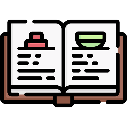 libro de recetas icono gratis
