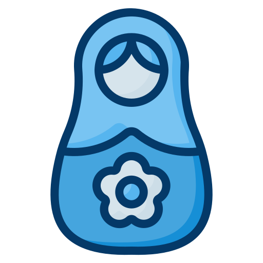 matryoshka icono gratis