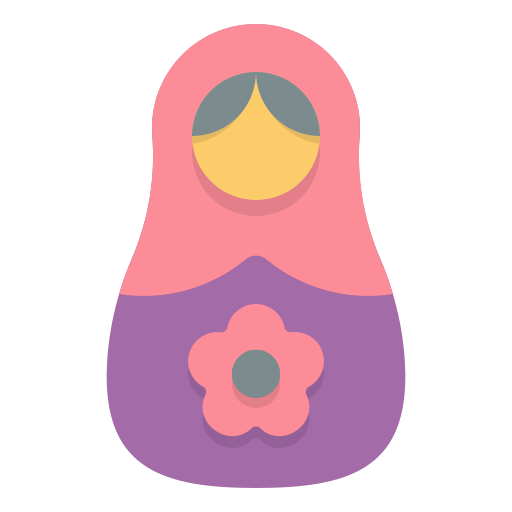 matryoshka icono gratis