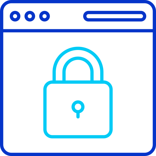 seguridad web icono gratis