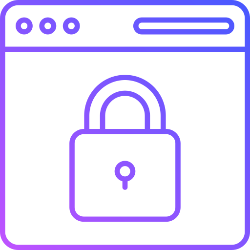 seguridad web icono gratis