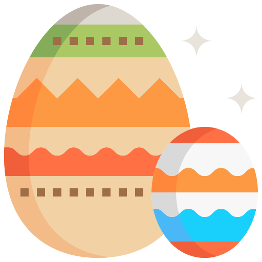 huevos de pascua icono gratis