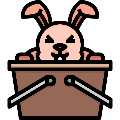 conejo de pascua icono gratis