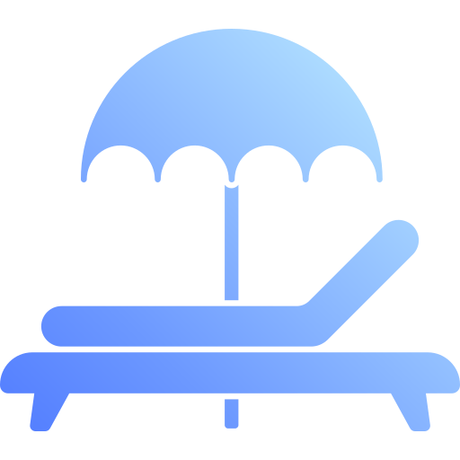 cama solar icono gratis