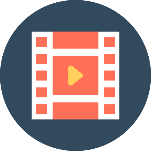 reproductor de video icono gratis