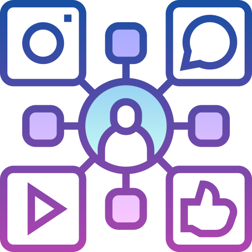 Социальные медиа бесплатно иконка