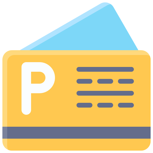 Parking card free icon Parking card free icon