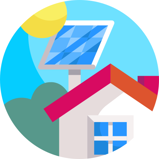 Solar panel Detailed Flat Circular Flat icon