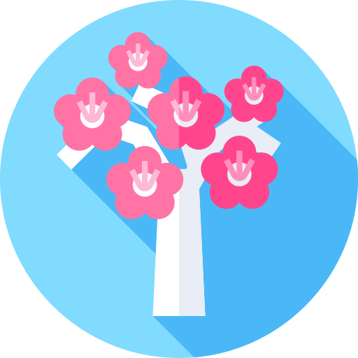 Вишня в цвету бесплатно иконка