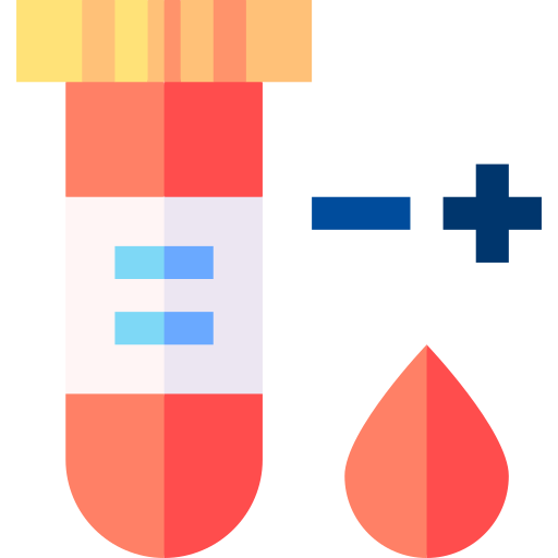 Blood test Basic Straight Flat icon