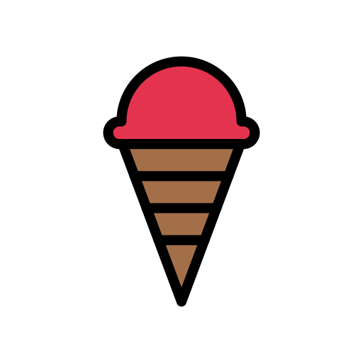 Ice cream Vector Stall Lineal Color icon