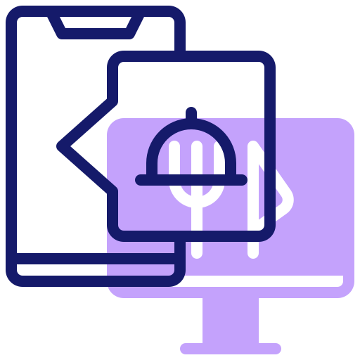 pedido en línea icono gratis