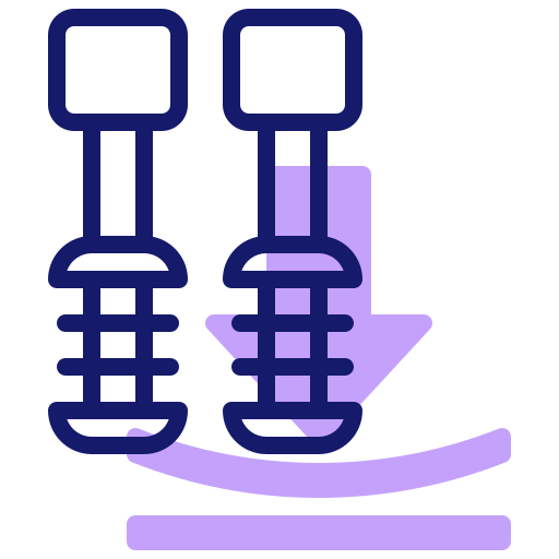 suspensión del auto icono gratis