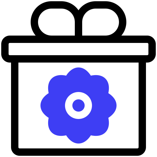 caja de regalo icono gratis