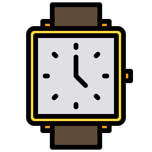 Watch - Free time and date icons