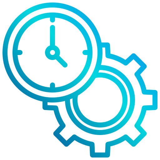 Time management xnimrodx Lineal Gradient icon