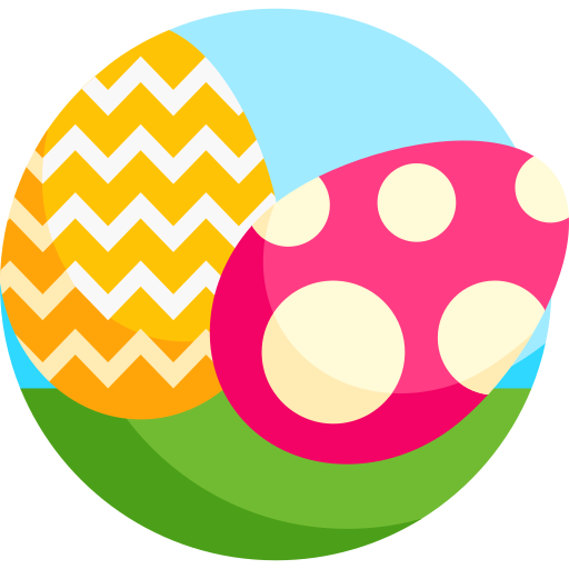 huevos de pascua icono gratis