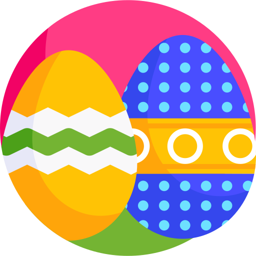 huevos de pascua icono gratis