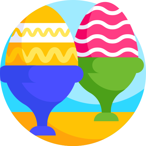 huevos de pascua icono gratis