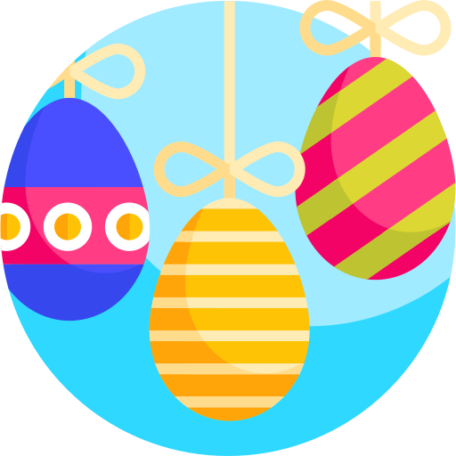 huevos de pascua icono gratis