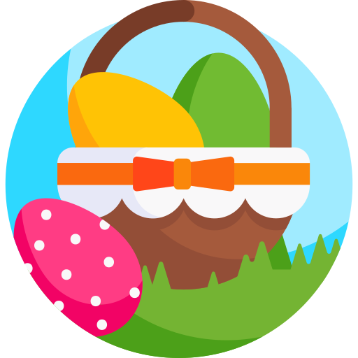 huevos de pascua icono gratis