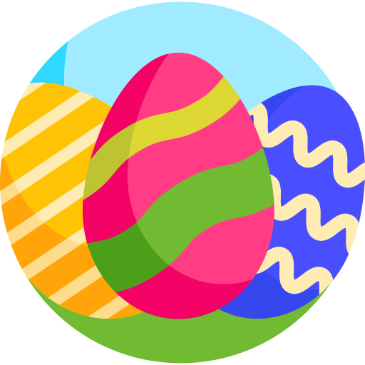 huevos de pascua icono gratis