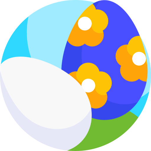 huevos de pascua icono gratis