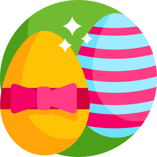 huevos de pascua icono gratis