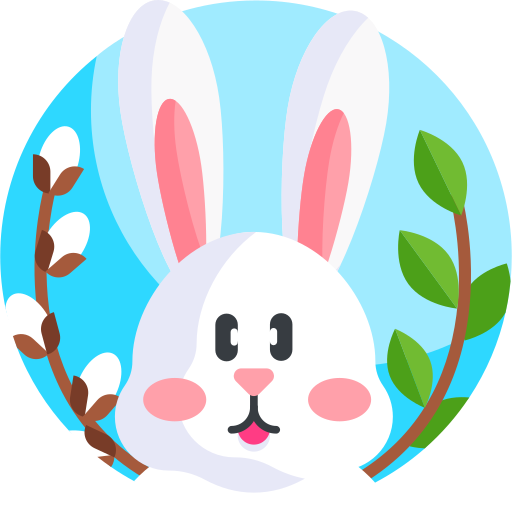 conejo de pascua icono gratis