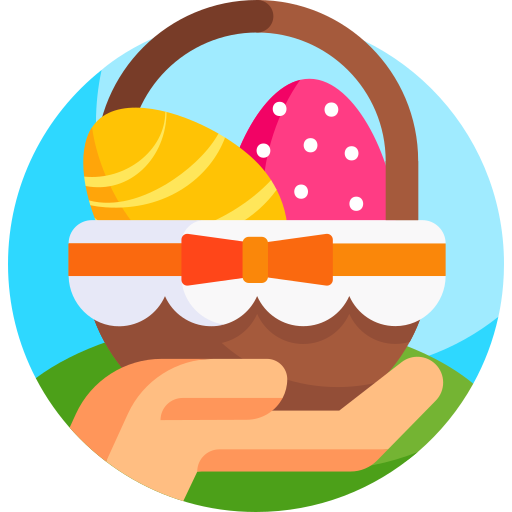 huevos de pascua icono gratis